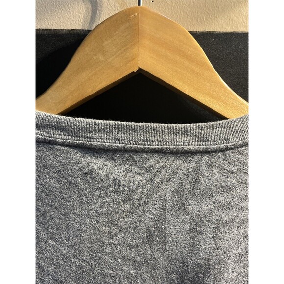 Hollister Mens T-shirt Gray MediumCrew Neck Short Sleeve Stretch Logo - Picture 11 of 11